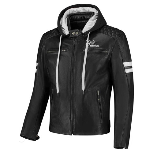 Rusty Stitches Jari Hooded V2 Jacket Black/Light Grey/Red 105