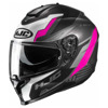 Foto: Motorhelm , C70 Silon Wit-Roze