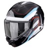 Foto: Exo-Tech II Passager Systeemhelm Zwart-Wit-Blauw