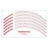 Foto: Wheel Stripes For Motorbike Wit