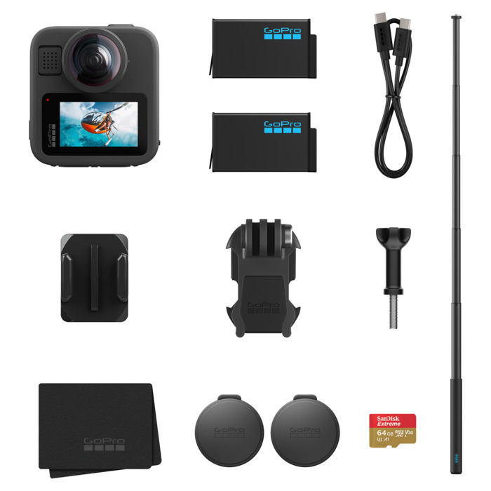 Foto: MAX2 360 Actioncam met Accessoire Bundel