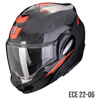 Foto: EXO-Tech Evo Carbon Rover Systeemhelm Zwart-Rood