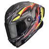Foto: EXO-RACE Air Move On Integraalhelm Mat Zwart-Geel-Rood
