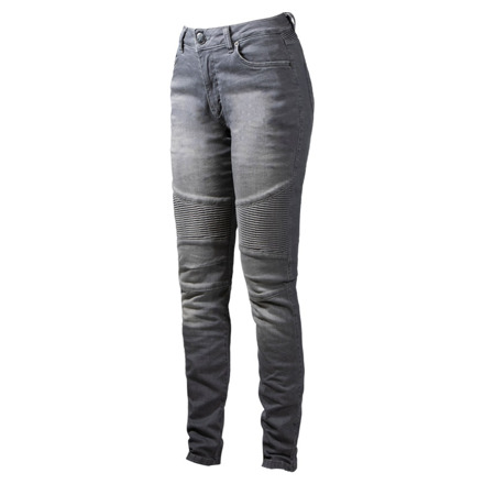 Betty Biker Jeans Light Grey