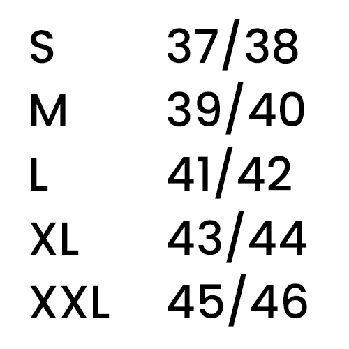 Foto: Size chart Bering