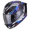 Foto: EXO-1500 Carbon Air Hydro Integraalhelm Zwart-Wit-Blauw