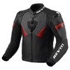 Foto: Argon 2 Leren Motorjas Zwart-Fluor Rood
