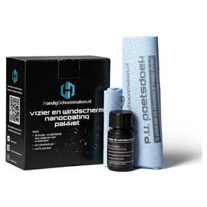 Foto: Vizier en windscherm nanocoating pakket