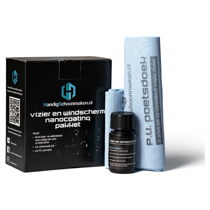 Foto: Vizier en windscherm nanocoating pakket