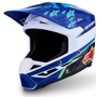 Foto: S-M3 Falcon Youth Crosshelm Blauw-Roze-Wit