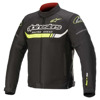 Foto: T-SP S IGNITION WATERPROOF JACKET Zwart-Wit-Geel-Fluor