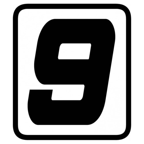 Sticker Cijfer  -9- (per stuk)