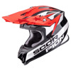 Foto: VX-16 Evo Air Patriot Crosshelm Zwart-Wit-Rood