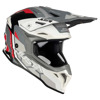 Foto: J39 Reactor Crosshelm Wit-Rood-Grijs