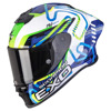 Foto: EXO-R1 Evo II Air Cornering Integraalhelm Wit-Groen