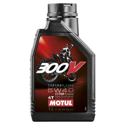 MOTUL 300V Factory Line Road Racing 4T Motorolie - 5W40 1L (10413)