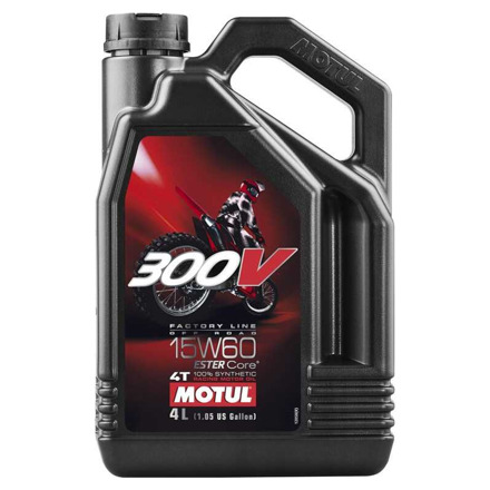 MOTUL 300V Factory Line Road Racing 4T Motorolie - 15W60 4L (10413)