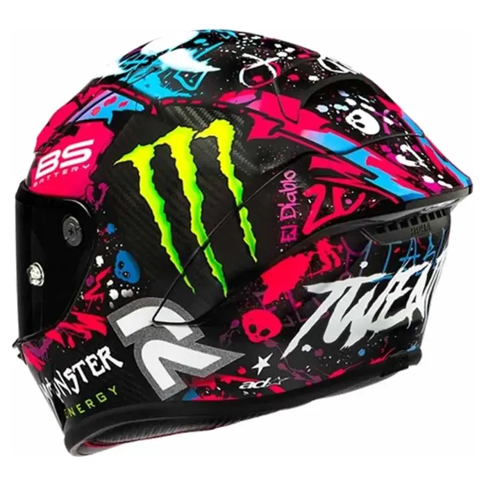 Foto: RPHA 1 V2 Carbon Funky Diablo Integraalhelm