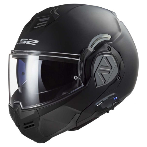 LS2 FF906 Advant Solid Matt Black Met Intercom Ingebouwd