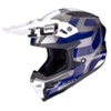 Foto: SMX-10 Leap Crosshelm Zilver-Blauw