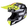 Foto: SMX-10 Leap Crosshelm Zwart-Zilver-Geel