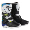 Foto: Tech 3S Kids Crosslaarzen Wit-Zwart-Blauw