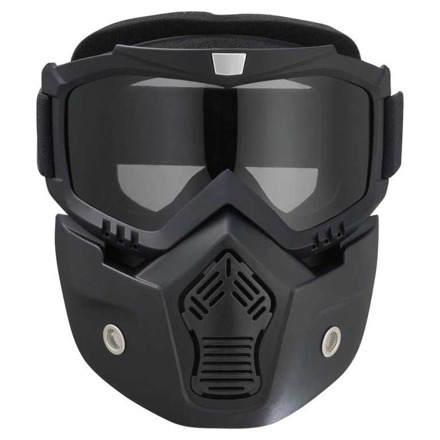 Bril + Masker Voor Jet Motorhelm