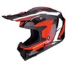 Foto: SMX-10 Speed Crosshelm Zwart-Wit-Rood