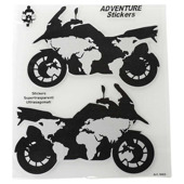 Adventure stickers Moto Planisvero 20x24 cm