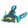 iXS Helmet cover iXS 189 blue matt-yellow - thumbnail