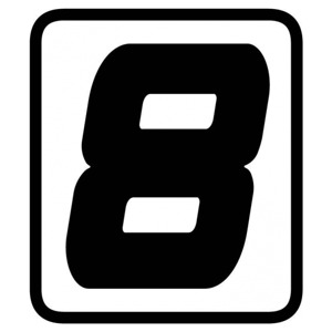 Foto: Sticker Cijfer  -8- (per Stuk)
