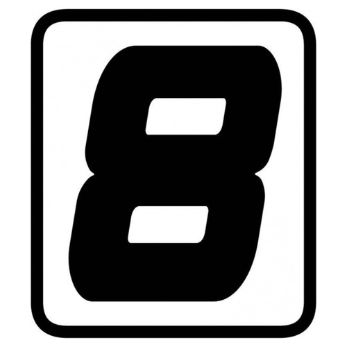 Sticker Cijfer  -8- (per stuk)