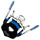 iXS Helmet cover iXS 361 black-blue - thumbnail