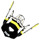 iXS Helmet cover iXS 361 black-yellow - thumbnail