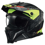 LS2 OF606 Drifter Devor Matt Black Fluo Yellow 06