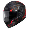 Foto: iXS Full Face Helmet iXS1100 2.4 Mat Zwart-Rood