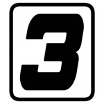 Sticker Cijfer  -3- (per stuk)