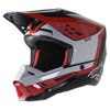 Foto: S-M5 BEAM HELMET ECE Zwart-Grijs-Rood