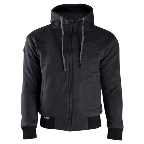 Mortal Slim Fit Black Motorhoodie