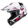 Foto: Y50 Dash Crosshelm Wit-Rood