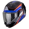 Foto: Exo-Tech II Passager Systeemhelm Zwart-Rood-Blauw