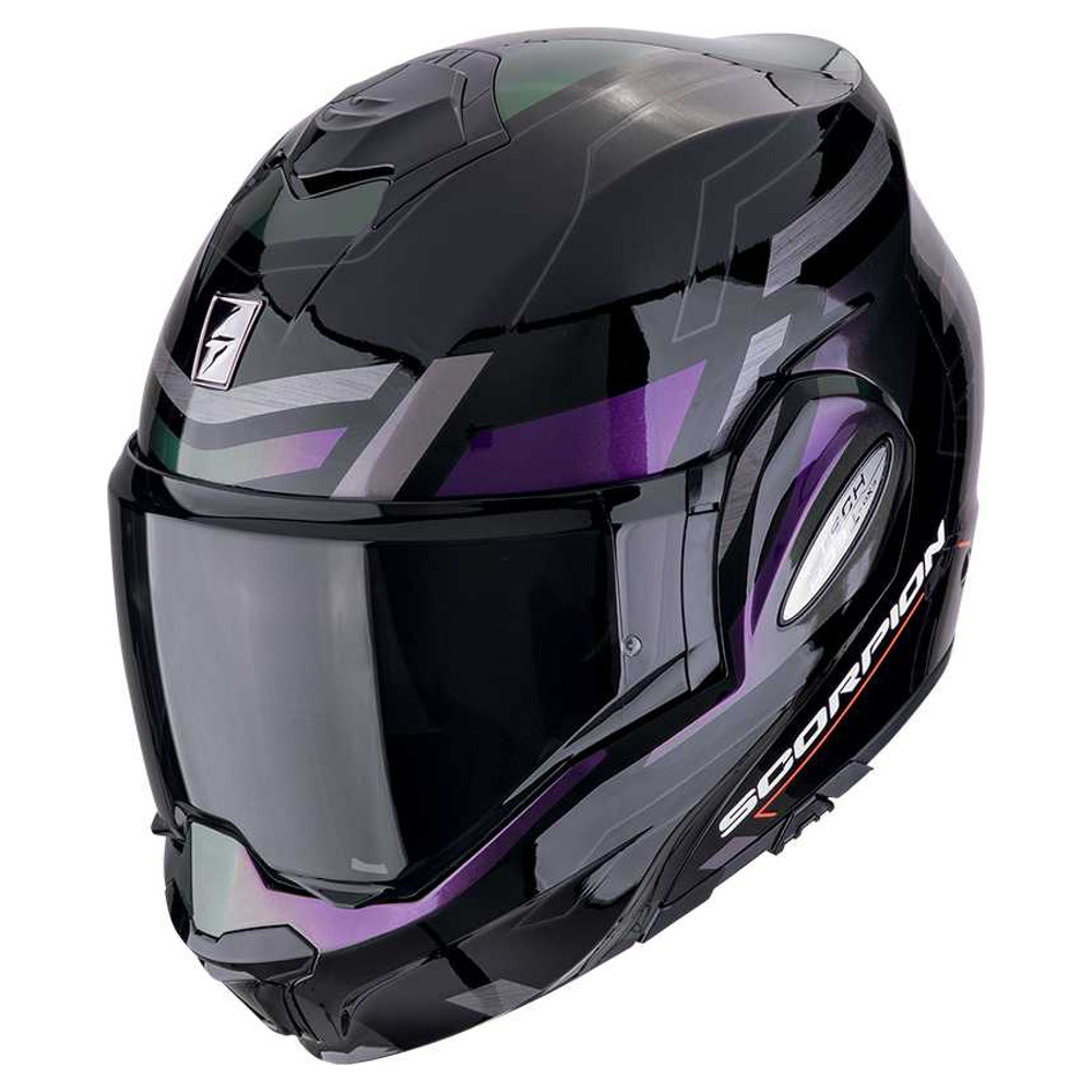 Scorpion Exo-Tech Evo Solid Helm - Volledige Systeemhelm Met Pinlock En Zonnevizier