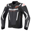 Foto: GP Force V2 Leren Motorjas Zwart-Wit