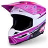 Foto: S-M3 Falcon Youth Crosshelm Paars-Wit