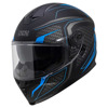 Foto: iXS Full Face Helmet iXS1100 2.4 Mat Zwart-Blauw