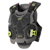 Foto: A-4 MAX CHEST PROTECTOR Zwart-Grijs-Geel