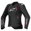 Foto: Stella Dusk Leren Motorjas Zwart-Roze-Wit