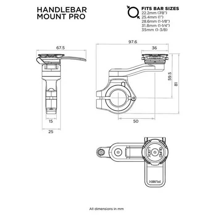Foto: PRO Handlebar Mount - Large