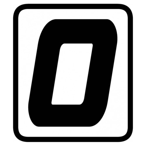 Sticker Cijfer  -0- (per Stuk)