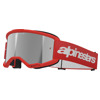 Foto: Vision 3 Wordmark MX Goggle Rood-Zilver